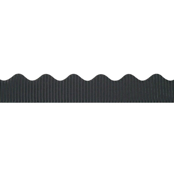 Pacon 2.25 in. x 50 ft. Bordette Decorative Border, Black - 6 Roll PAC37306-6 - main